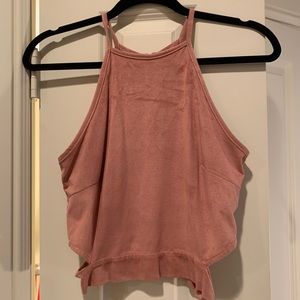 Mauve crop tank
